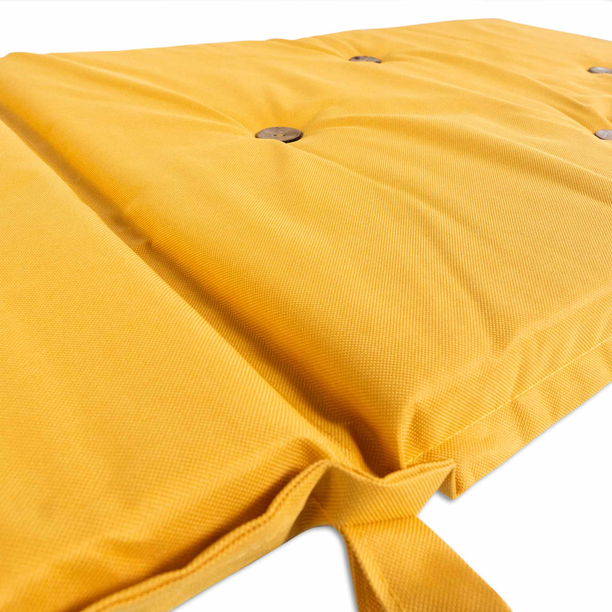 Cojín Mostaza en Lona Poliéster UV para Reposera 190x50x5cm - Imagen 4