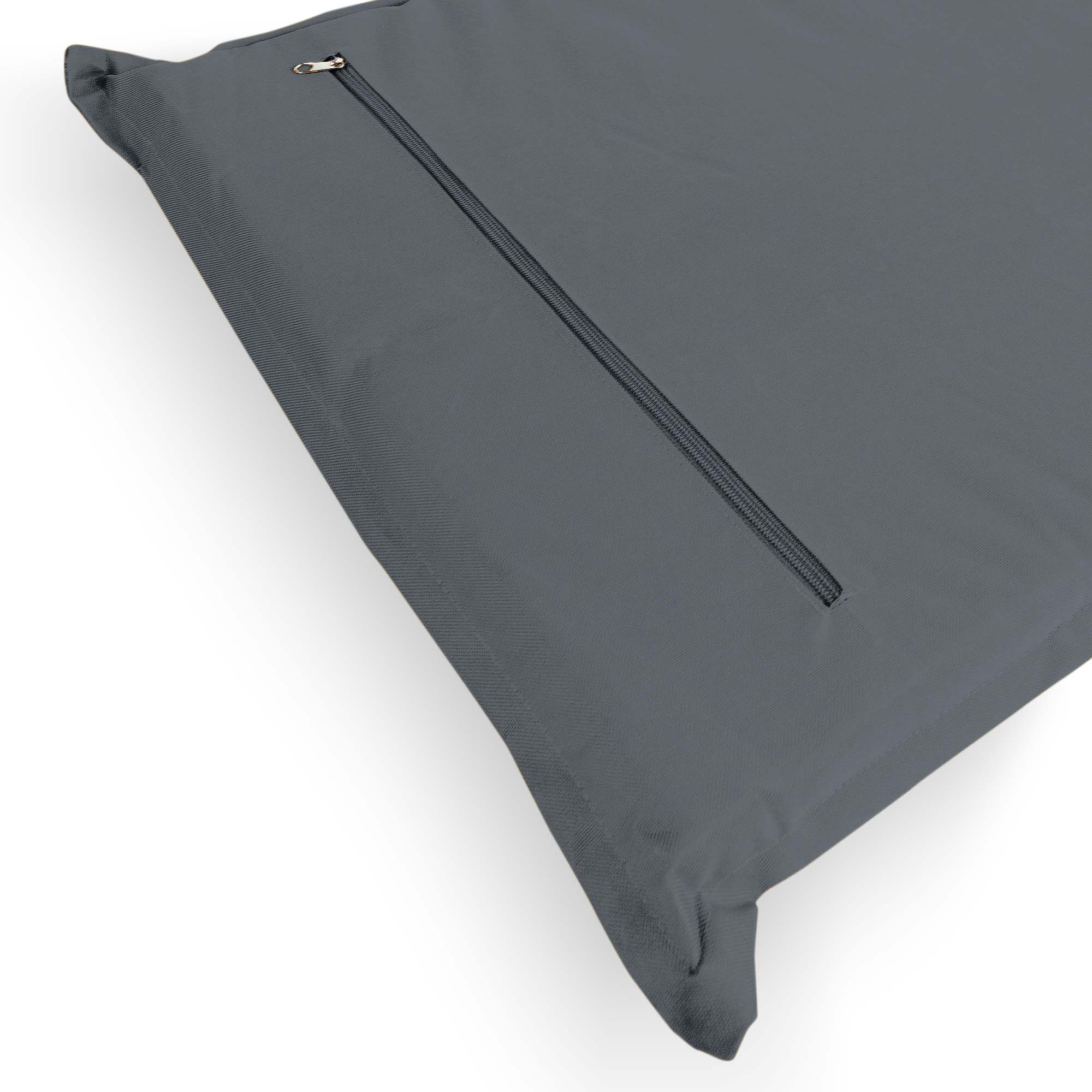 Cojín Gris en  Lona Poliéster UV para Reposera 190x50x5 cm