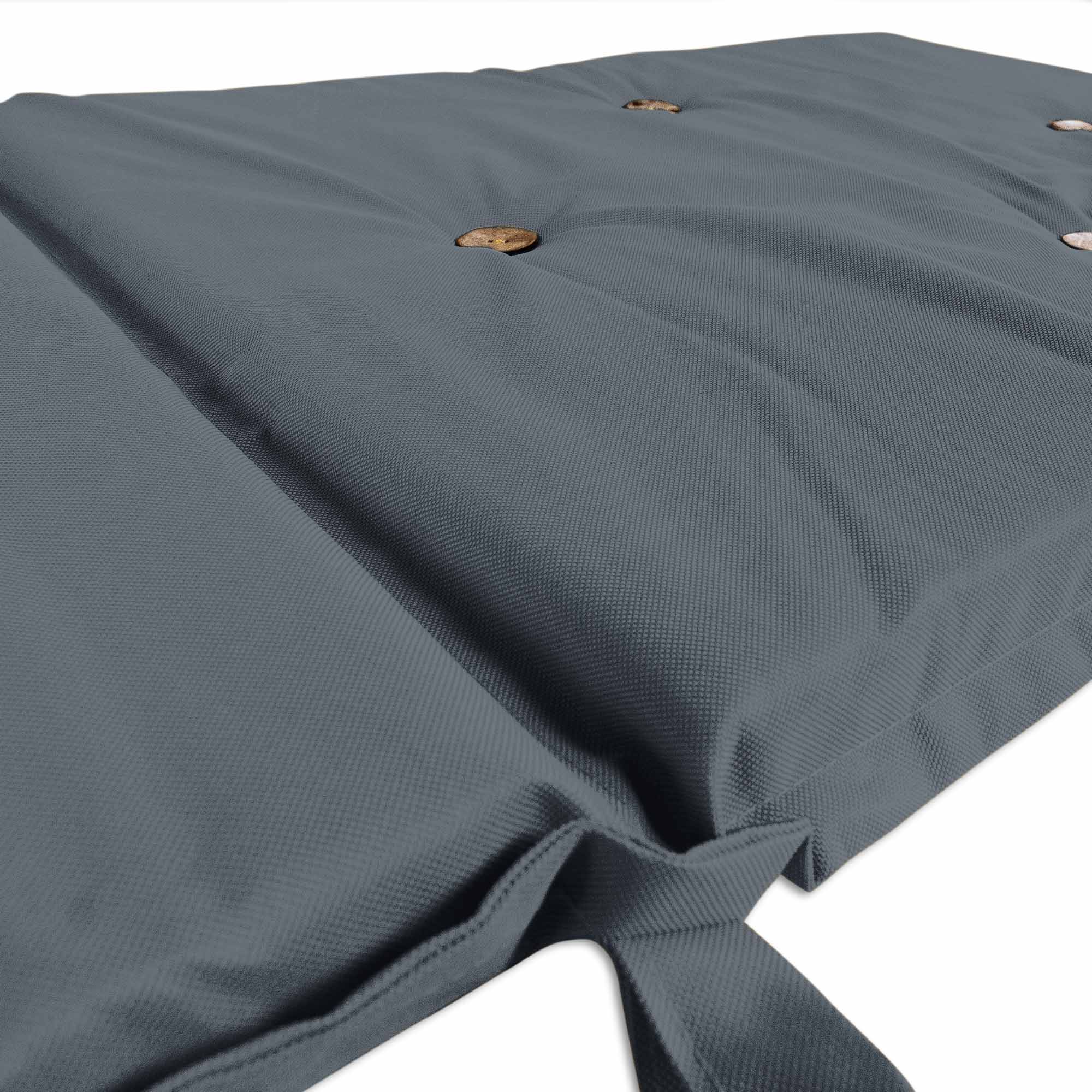 Cojín Gris en  Lona Poliéster UV para Reposera 190x50x5 cm