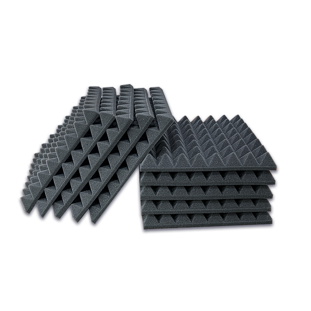 Espuma Acústica Piramidal Fonoabsorbente D24 (10 piezas) 48x48x4cm