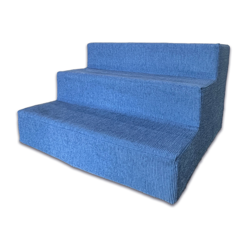 Escalera de Espuma Alta Densidad Azul Acero